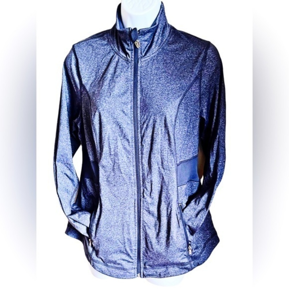 Excellent condition Old Navy grey spandex zip up jacket